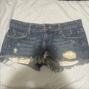 Distressed Denim Women Shorts